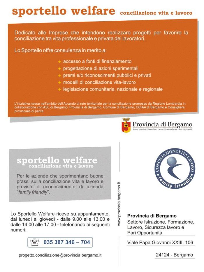 cartolina sportello welfare
